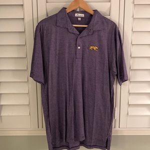 LSU Mike The Tiger Jubilee Stripe Performance Polo